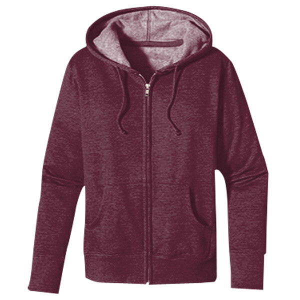 Ladies' Heathered Full-Zip Hooded Sweatshirt Thumbnail