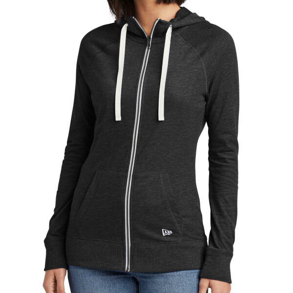 Women's Sueded Cotton Blend Full Zip Hoodie Thumbnail
