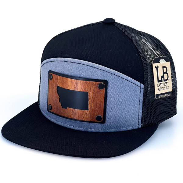 Mahogany Montana Plate Patch Flat Bill Thumbnail