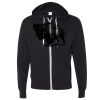 Unisex Heathered French Terry Full-Zip Hooded Sweatshirt Thumbnail