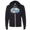 Unisex Heathered French Terry Full-Zip Hooded Sweatshirt Thumbnail